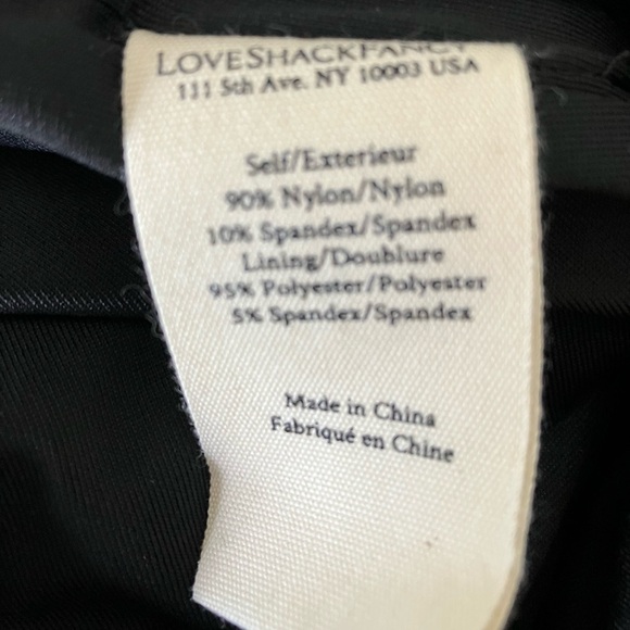 NWT Love Shack Fancy Evangelina Black Lace Mini Dress Size X Small - Picture 10 of 10